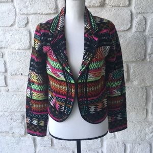 Love Sam Boho Tribal Jacket Blazer / Size Small